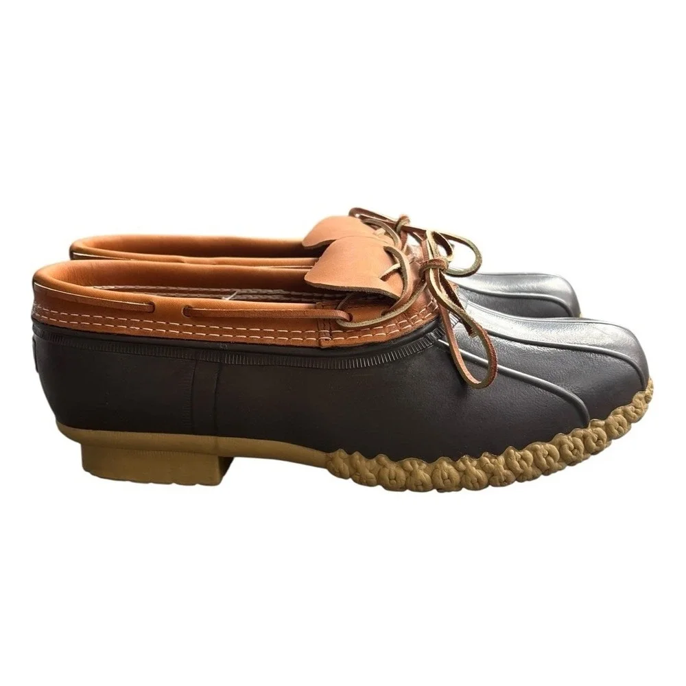 Bean Boots by LL‎ Bean Mens Sz 14 Low Rubber Moccasin Made In USA Outdoor Rain